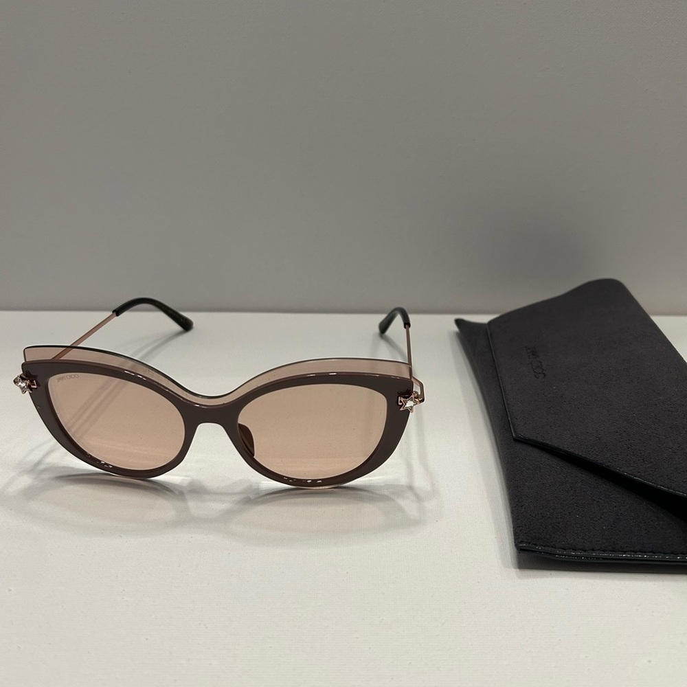 JIMMY CHOO CLEA/G/S Nude/Pink Women's Sunglasses with case
